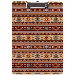 Southwest-pattern-tan-large A4 Acrylic Clipboard by SouthwestDesigns