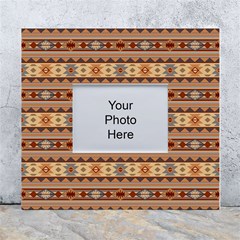 Southwest-pattern-tan-large White Wall Photo Frame 5  X 7 