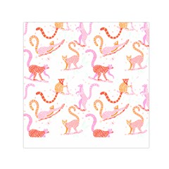 Lemur T- Shirt Lemur Pattern T- Shirt Square Satin Scarf (30  X 30 ) by maxcute