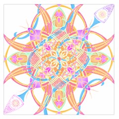 Mandala T- Shirt Tailed Mandala T- Shirt Square Satin Scarf (36  X 36 ) by maxcute