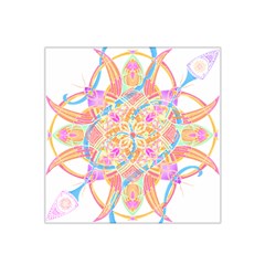 Mandala T- Shirt Tailed Mandala T- Shirt Satin Bandana Scarf 22  X 22  by maxcute