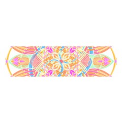 Mandala T- Shirt Tailed Mandala T- Shirt Oblong Satin Scarf (16  X 60 ) by maxcute