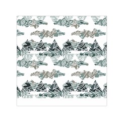 Nature Pattern T- Shirt Minimalist Leaf Line Art Illustration As A Seamless Surface Pattern Design ( Square Satin Scarf (30  X 30 ) by maxcute