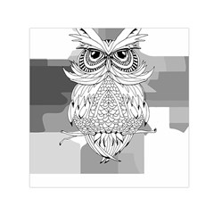 Owl Illustration T- Shirtowl T- Shirt (1) Square Satin Scarf (30  X 30 ) by maxcute