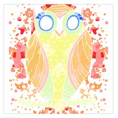 Owl Illustration T- Shirtowl T- Shirt Square Satin Scarf (36  X 36 ) by maxcute