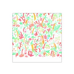 Pattern T- Shirtthe Watercolor Jungle Pattern 1 T- Shirt Satin Bandana Scarf 22  X 22  by maxcute