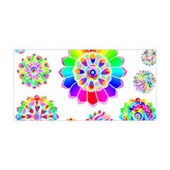 Rainbow Flowers T- Shirt Rainbow Psychedelic Floral Power Pattern T- Shirt Yoga Headband by maxcute