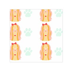 Shih Tzu Dog Pattern T- Shirtshih Tzu Dog Pattern T- Shirt Square Satin Scarf (30  X 30 ) by maxcute