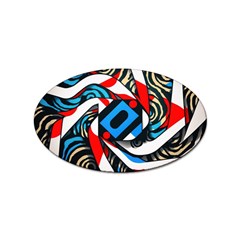 Abstract Background Pattern Sticker (oval)