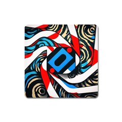 Abstract Background Pattern Square Magnet