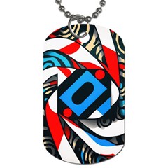 Abstract Background Pattern Dog Tag (two Sides)