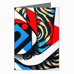 Abstract Background Pattern Greeting Cards (pkg Of 8)