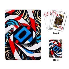 Abstract Background Pattern Playing Cards Single Design (rectangle)