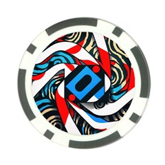 Abstract Background Pattern Poker Chip Card Guard