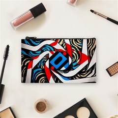 Abstract Background Pattern Cosmetic Bag (small)