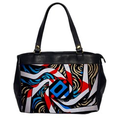 Abstract Background Pattern Oversize Office Handbag