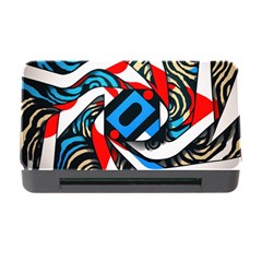 Abstract Background Pattern Memory Card Reader With Cf