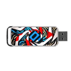 Abstract Background Pattern Portable Usb Flash (two Sides)