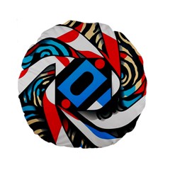 Abstract Background Pattern Standard 15  Premium Round Cushions