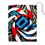 Abstract Background Pattern Drawstring Pouch (5XL) Front