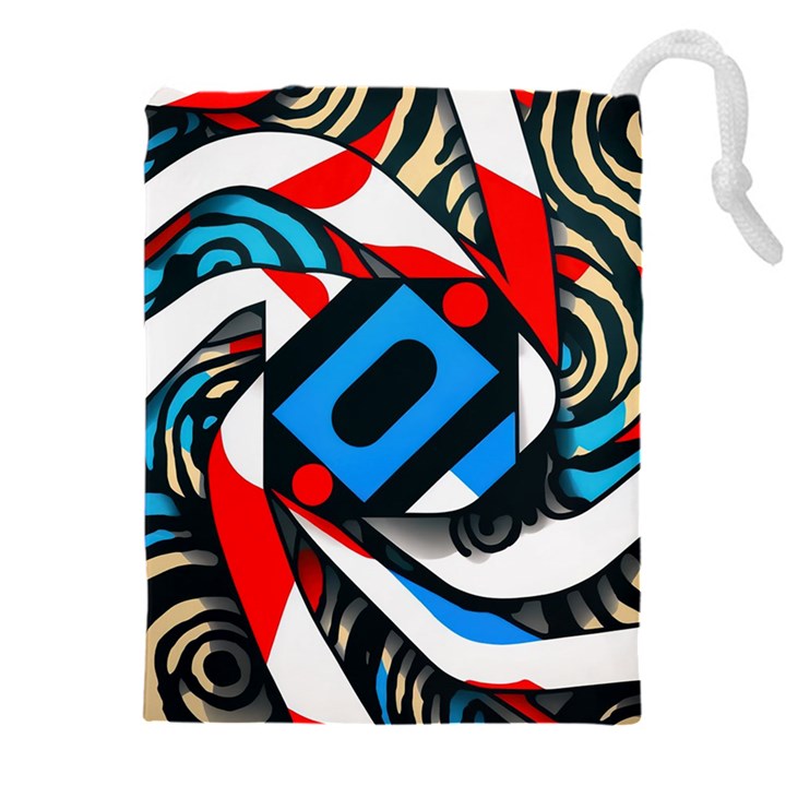 Abstract Background Pattern Drawstring Pouch (5XL)