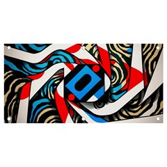 Abstract Background Pattern Banner And Sign 4  X 2 