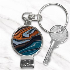 Background Pattern Design Abstract Nail Clippers Key Chain