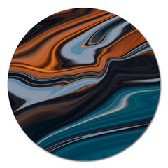 Background Pattern Design Abstract Magnet 5  (round)