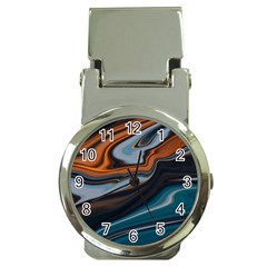 Background Pattern Design Abstract Money Clip Watches