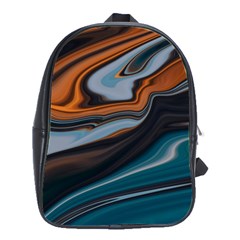 Background Pattern Design Abstract School Bag (large)