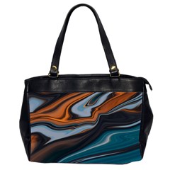 Background Pattern Design Abstract Oversize Office Handbag (2 Sides)