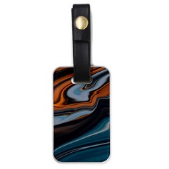 Background Pattern Design Abstract Luggage Tag (one Side)