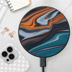 Background Pattern Design Abstract Wireless Fast Charger(black) by Jancukart