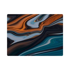 Background Pattern Design Abstract One Side Premium Plush Fleece Blanket (mini)