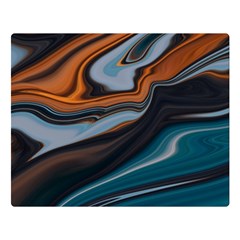 Background Pattern Design Abstract One Side Premium Plush Fleece Blanket (large)