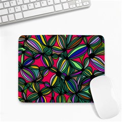 Background Pattern Flowers Seamless Small Mousepad by Jancukart