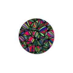 Background Pattern Flowers Seamless Golf Ball Marker (10 Pack)