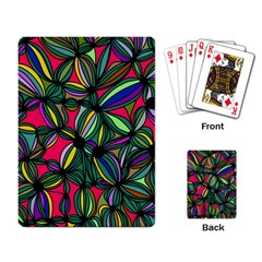 Background Pattern Flowers Seamless Playing Cards Single Design (rectangle)