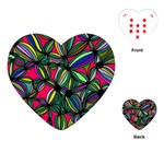 Background Pattern Flowers Seamless Playing Cards Single Design (Heart) Front