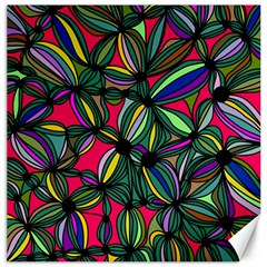 Background Pattern Flowers Seamless Canvas 16  X 16 