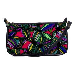 Background Pattern Flowers Seamless Shoulder Clutch Bag