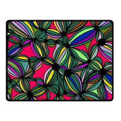 Background Pattern Flowers Seamless One Side Fleece Blanket (small)