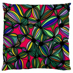 Background Pattern Flowers Seamless Large Cushion Case (one Side)