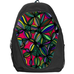 Background Pattern Flowers Seamless Backpack Bag