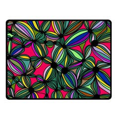 Background Pattern Flowers Seamless Fleece Blanket (small)