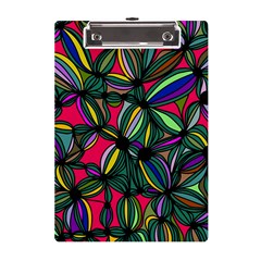 Background Pattern Flowers Seamless A5 Acrylic Clipboard