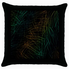 Background Pattern Texture Design Throw Pillow Case (black)