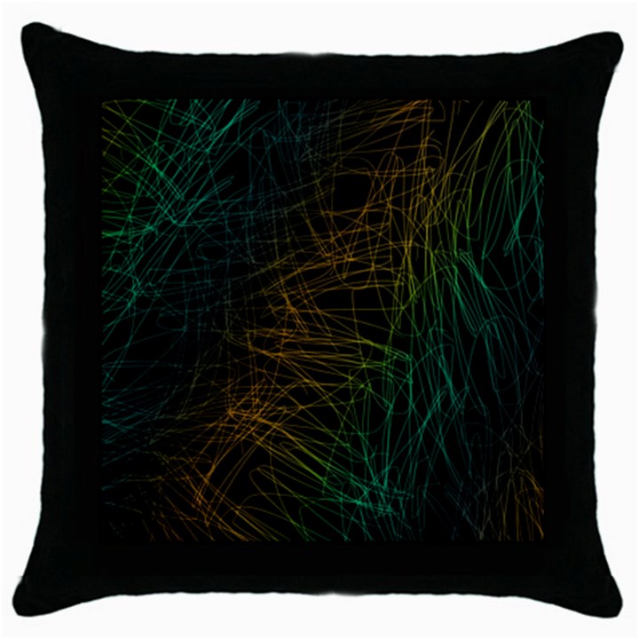 Background Pattern Texture Design Throw Pillow Case (Black)