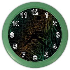 Background Pattern Texture Design Color Wall Clock