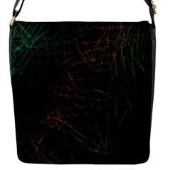 Background Pattern Texture Design Flap Closure Messenger Bag (s)